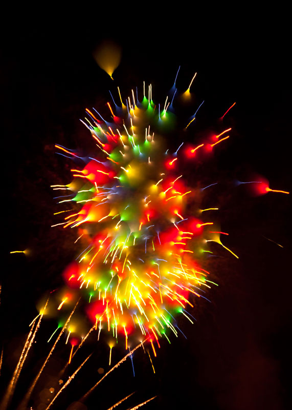 Long Exposure Fireworks 12 ,      