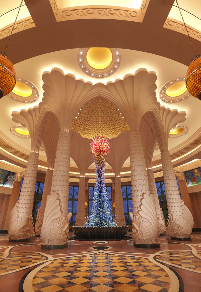 Atlantis The Palm Chihuly Glass Sculpture   –     