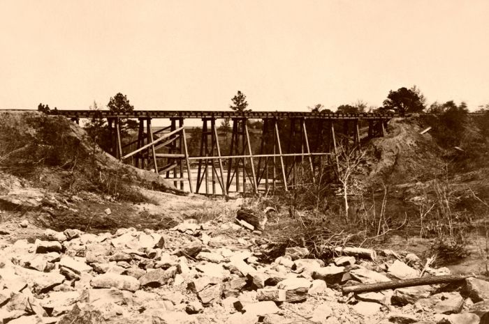Развитие железной дороги Америки конца 19го века (59 фото)