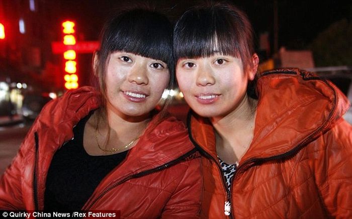 китаянка, двойник, близнецы, сестры