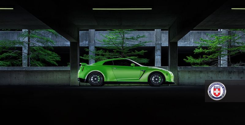 Nissan GTR Green Hulk Widebody    HRE Wheels (11 )