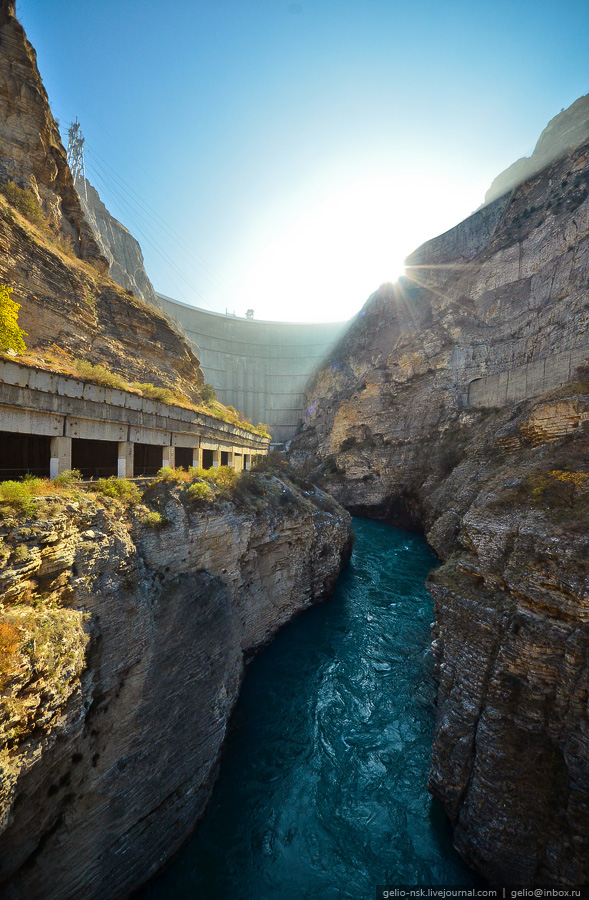 2616 Чиркейская ГЭС самая высокая арочная плотина в России
