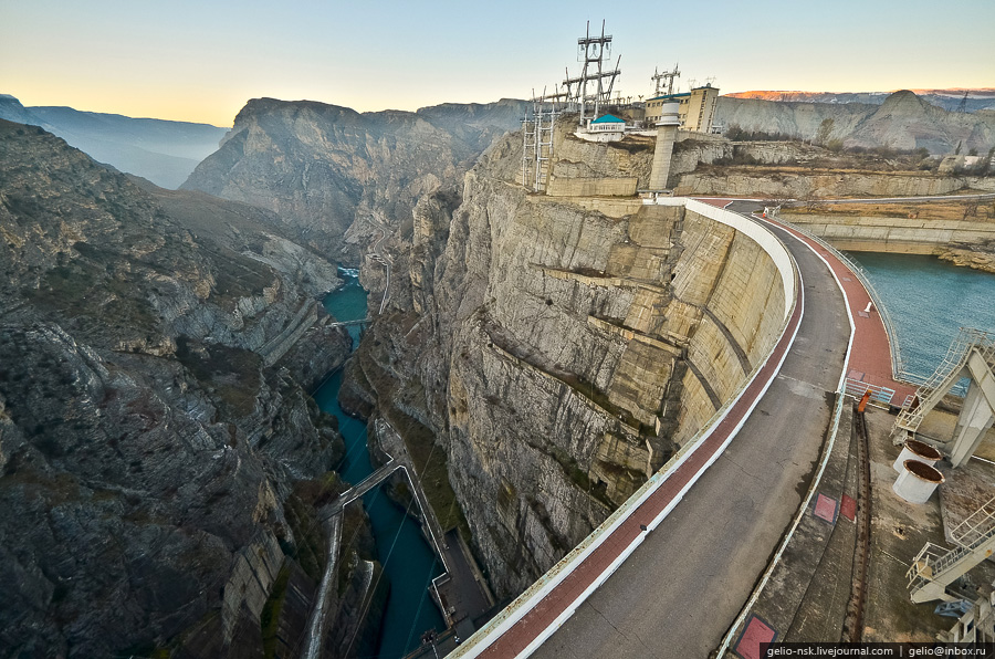 380 Чиркейская ГЭС самая высокая арочная плотина в России