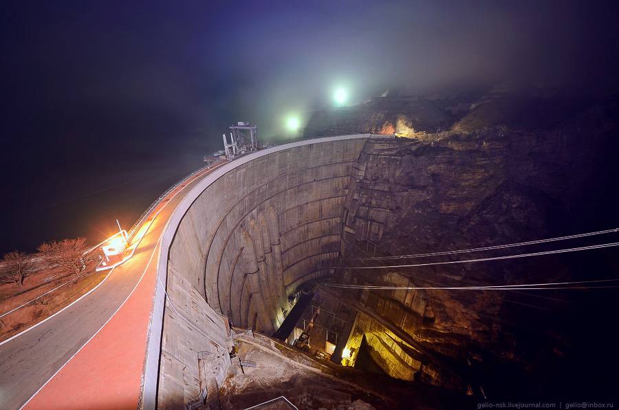 4116 Чиркейская ГЭС самая высокая арочная плотина в России